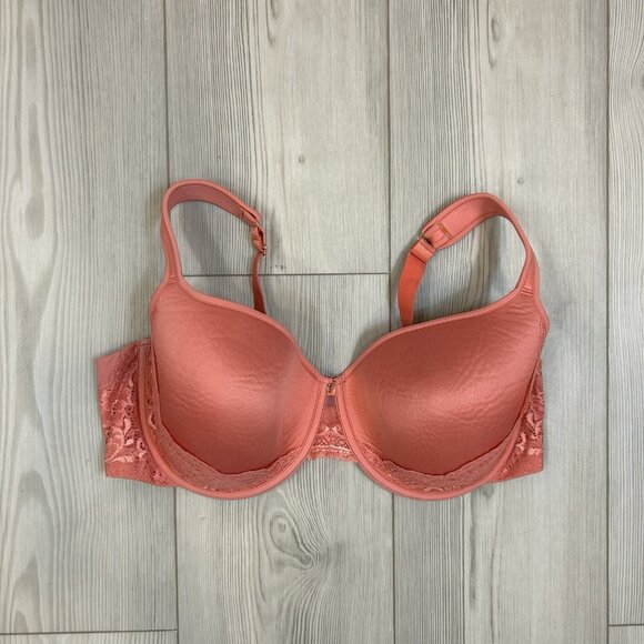 Thirdlove 24/7 lace full coverage bra peach coral 40D Underwire - Picture 1 of 7